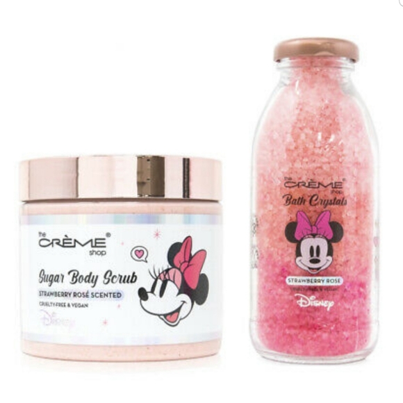 Disney Minnie Mouse the CREME shop Strawberry Rose Fantasy Sugar Scrub Bath Set - Picture 5 of 7